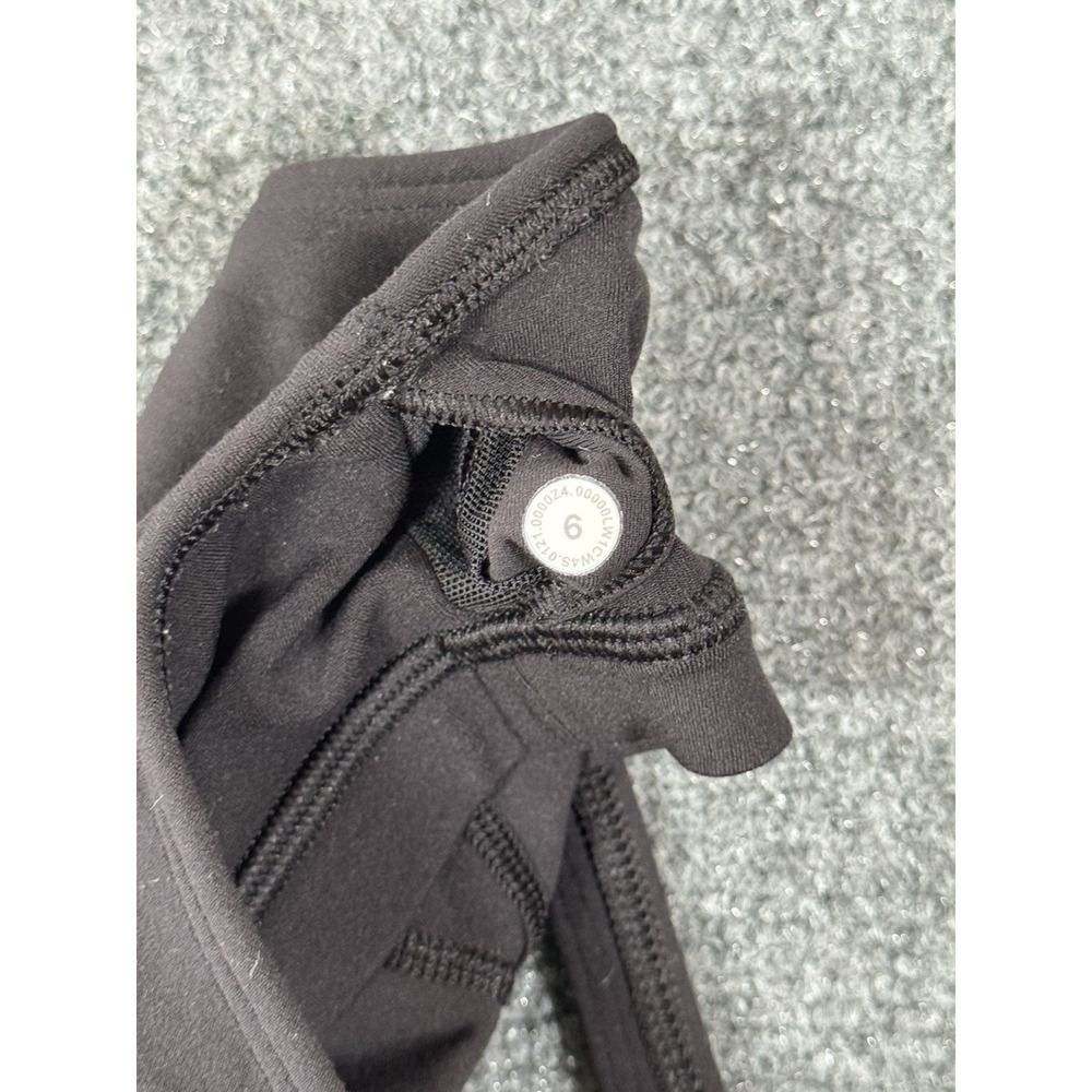 Lululemon Align Tank Top Womens 6 Black Cropped Active Bra Yoga Gym - Picture 7 of 13